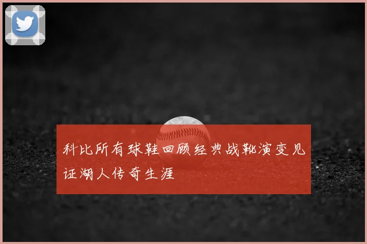科比所有球鞋回顾经典战靴演变见证湖人传奇生涯